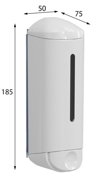 MARPLAST MARPLAST, SHOWER MEDIUM dávkovač tekutého mýdla 250ml, bílá, A94701