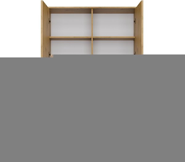 TP Living Vitrína KAMARO 4DK 103,5 cm dub artisan