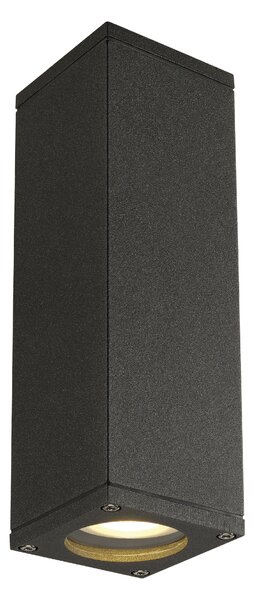 SLV 229535 Theo Up-Down Wall, venkovní nástěnné svítidlo pro svícení nahoru a dolu, 2x35W GU10, antracit, výška 22,5cm, IP44