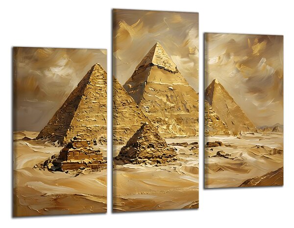 Obraz na plátně Zlatavé pyramidy