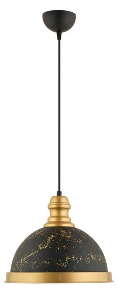 Lustr na lanku MONZA 1xE27/40W/230V pr. 29 cm černá/bronzová