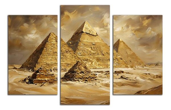 Obraz na plátně Zlatavé pyramidy