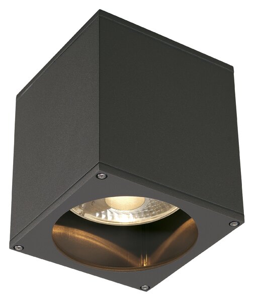 SLV 229555 Theo Ceiling, stropní venkovní svítidlo, 1x75W GU10 ES111, antracit, výška 15cm, IP44