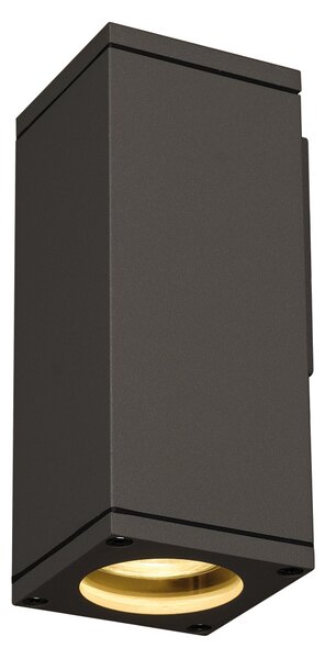 SLV 229525 Theo Wall, venkovní nástěnné svítidlo pro svícení dolu, 1x35W GU10, antracit, výška 18cm, IP44