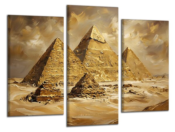 Obraz na plátně Zlatavé pyramidy