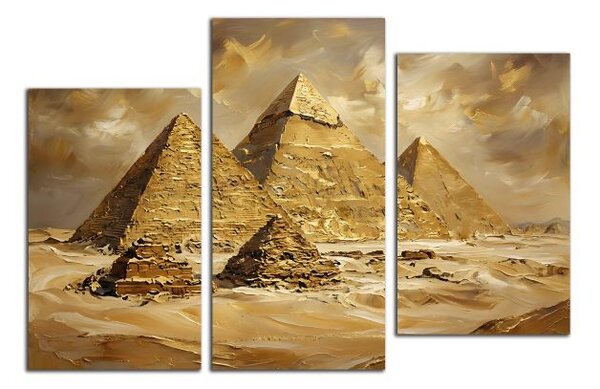Obraz na plátně Zlatavé pyramidy