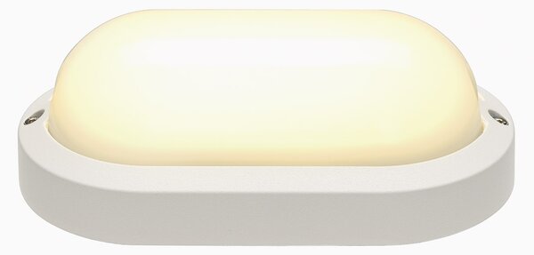 SLV 229931 Terang 2, bílé stropní nebo nástěnné venkovní svítidlo, 11W LED, 3000K, délka 19,8cm, IP44