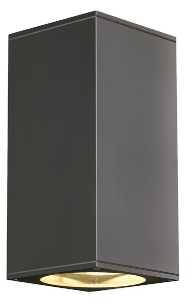 SLV 229575 Theo Big Up-Down Wall, venkovní nástěnné svítidlo, 2x75W GU10 ES111, grafit, výška 27cm, IP44