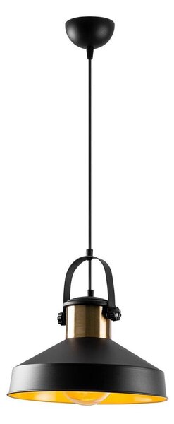 Lustr na lanku DODO 1xE27/40W/230V černá/bronzová