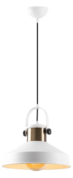 Lustr na lanku DODO 1xE27/40W/230V bílá/bronzová