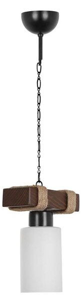 Lustr na řetězu JASMIN 1xE27/40W/230V hnědá/bílá