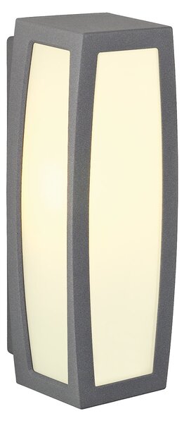 SLV 230045 Meridian box, nástěnné venkovní svítidlo, 1x20W, antracit, 38cm, IP54