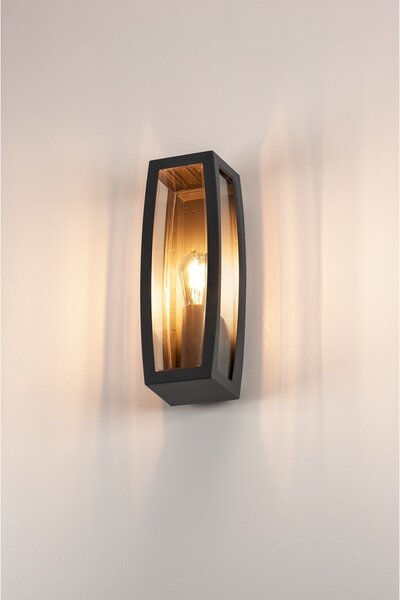 SLV 230655 Meridian box, nástěnné venkovní svítidlo, 1xE27 max. 25W, antracitová, 38cm, IP54