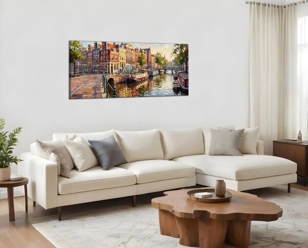 Obraz na plátně Barevný Amsterdam
