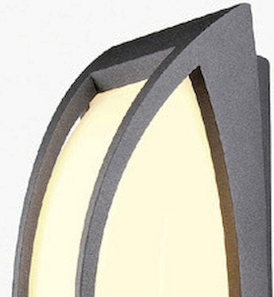 SLV 230445 Meridian venkovní nástěnné svítidlo, 1x60W šedá, IP54, 38cm
