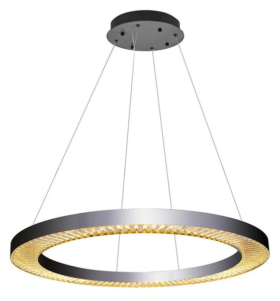 LED Lustr na lanku JESI LED/90W/230V 3000K pr. 100 cm stříbrná