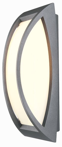 SLV 230445 Meridian venkovní nástěnné svítidlo, 1x60W šedá, IP54, 38cm