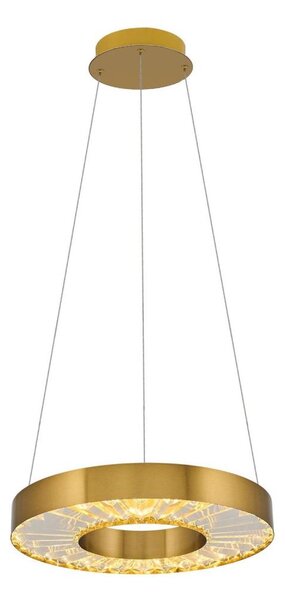LED Lustr na lanku JESI LED/35W/230V 3000K pr. 40 cm bronzová