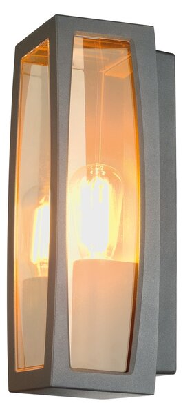 SLV 230655 Meridian box, nástěnné venkovní svítidlo, 1xE27 max. 25W, antracitová, 38cm, IP54