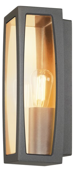 SLV 230655 Meridian box, nástěnné venkovní svítidlo, 1xE27 max. 25W, antracitová, 38cm, IP54
