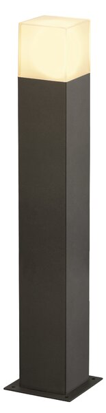 SLV 231225 Grafit, hranatý venkovní sloupek, 1x11W E27, antracit, výška 60cm, IP44