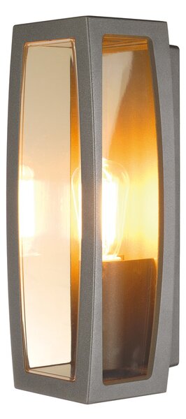 SLV 230655 Meridian box, nástěnné venkovní svítidlo, 1xE27 max. 25W, antracitová, 38cm, IP54