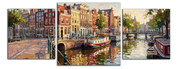 Obraz na plátně Barevný Amsterdam