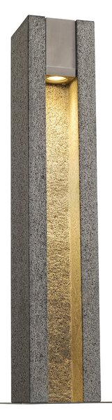 SLV 231440 Arrock Slot, venkovní sloupek z žuly sůl/pepř, 1x35W, výška 70,5cm, IP44