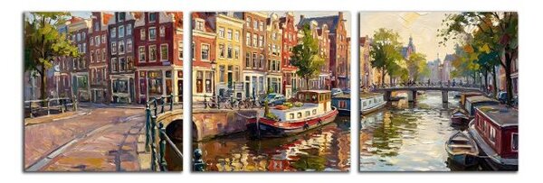 Obraz na plátně Barevný Amsterdam