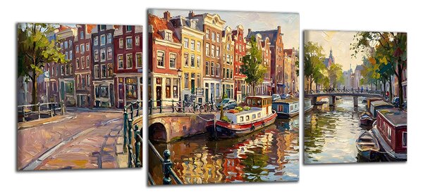 Obraz na plátně Barevný Amsterdam