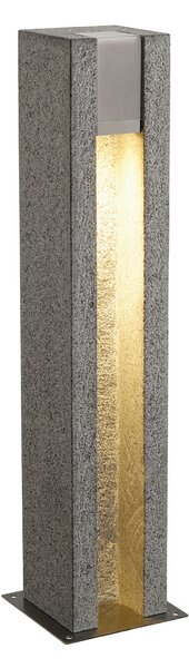 SLV 231440 Arrock Slot, venkovní sloupek z žuly sůl/pepř, 1x35W, výška 70,5cm, IP44