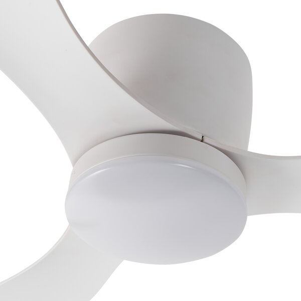Stropní ventilátor se světlem VEMBAR s dálkovým ovládáním LED Bílá