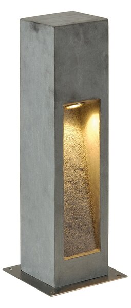 SLV 231370 Arrock Stone 50, venkovní sloupkové svítidlo z přírodního čediče, 9W LED, 3000K, výška 50cm, IP44