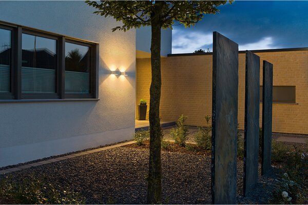 SLV 232101 Logs Wall, nástěnné svítidlo se svícením nahoru/dolu, 6W LED, bílá, šířka 13cm