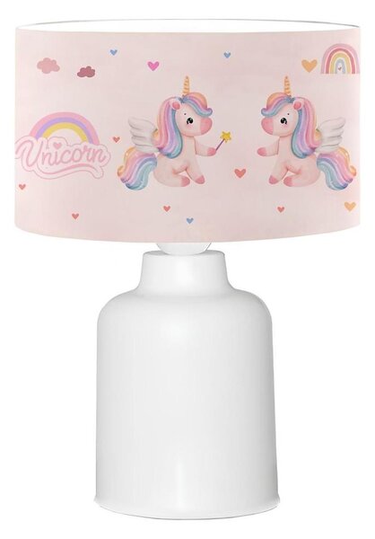Dětská lampička CANDY 1xE27/40W/230V růžová/bílá