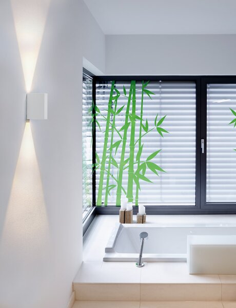 SLV 232441 Quad 2 XL, bílé nástěnné venkovní svítidlo se svícením nahoru/dolu, 8,6W LED, 3000K, výška 15cm, IP44