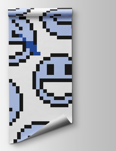 Fototapeta Pixelové obličeje, Dětský svět - Tapeko.co.cz
