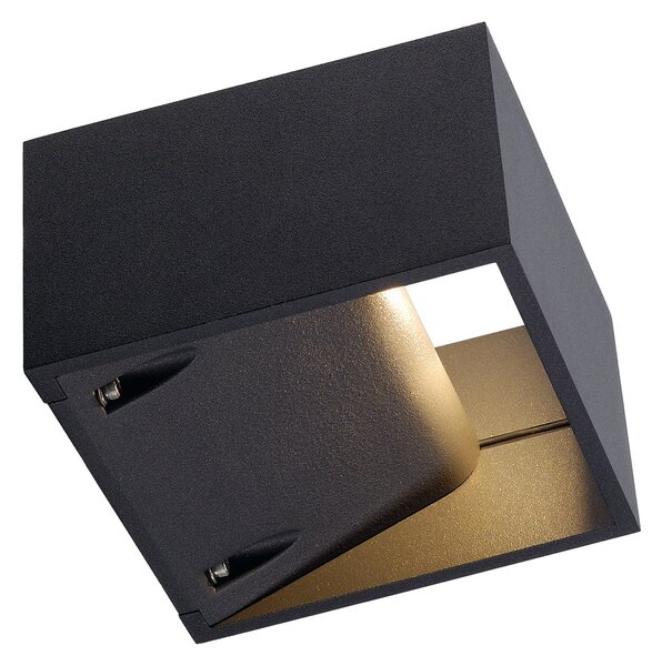 SLV 232105 Logs Wall, nástěnné svítidlo se svícením nahoru/dolu, 6W LED 3000K, antracit, šířka 13cm, IP44