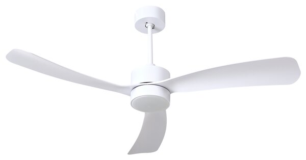 Stropní ventilátor se světlem PRASLIN s dálkovým ovládáním LED Bílá