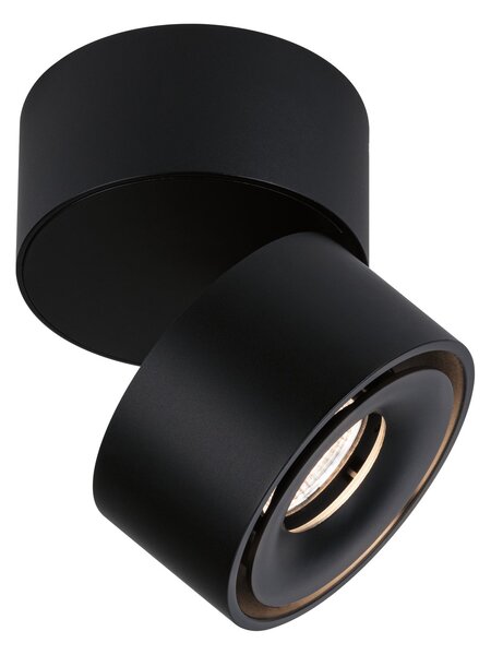 Paulmann 93371 Spircle, černé stropní bodové svítidlo, 8W LED 3000K, výška 8,3cm