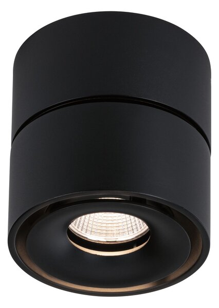 Paulmann 93371 Spircle, černé stropní bodové svítidlo, 8W LED 3000K, výška 8,3cm
