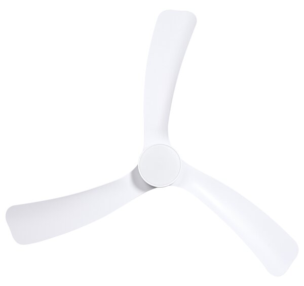 Stropní ventilátor se světlem PRASLIN s dálkovým ovládáním LED Bílá