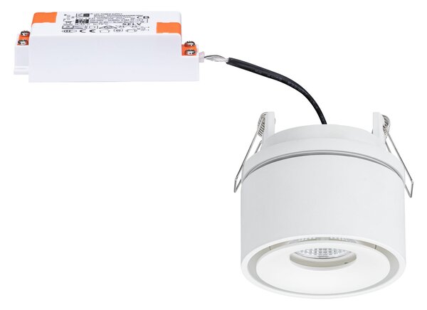 Paulmann 93372 Spircle, bílá zápustná bodovka, 8W LED 3000K, prům. 7,8cm
