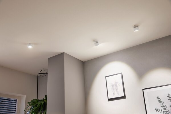 Paulmann 93372 Spircle, bílá zápustná bodovka, 8W LED 3000K, prům. 7,8cm