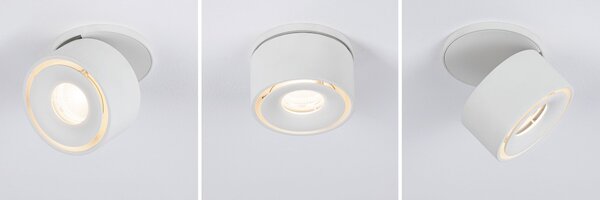 Paulmann 93372 Spircle, bílá zápustná bodovka, 8W LED 3000K, prům. 7,8cm