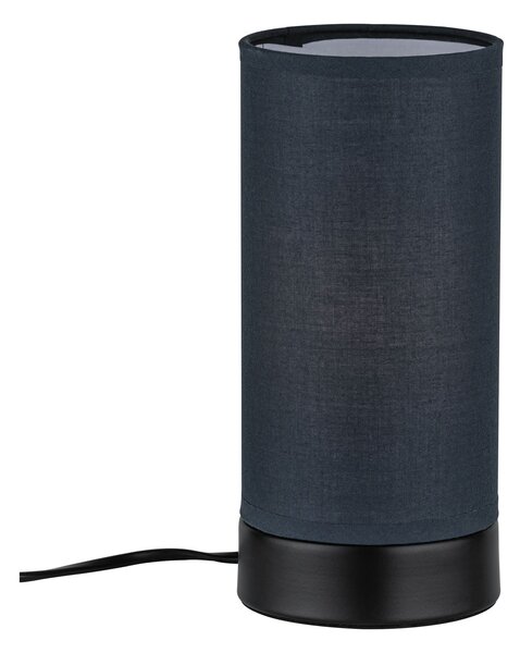 Paulmann 77059 Pia stolní lampa 1x E14 max 25W, tmavě šedý textil, černá, výška 21cm