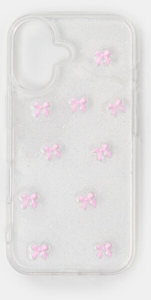 Sinsay - Obal na iPhone 16 s motivem mašle - růžová