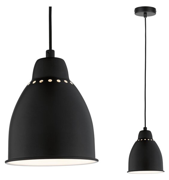 Paulmann 79763 Neordic Hilla, závěsné svítidlo k podpoře růstu rostlin 1xE27, černá, průměr 14,5cm