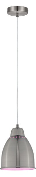 Paulmann 79765 Neordic Hilla, závěsné svítidlo k podpoře růstu rostlin 1xE27, kartáčovaná ocel, průměr 14,5cm
