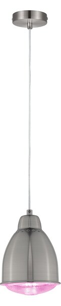 Paulmann 79765 Neordic Hilla, závěsné svítidlo k podpoře růstu rostlin 1xE27, kartáčovaná ocel, průměr 14,5cm